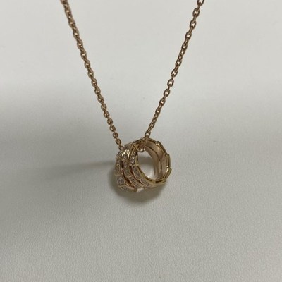 Rose Gold Replica 18k Gold Necklaces  Bulgari Serpenti Viper Necklace