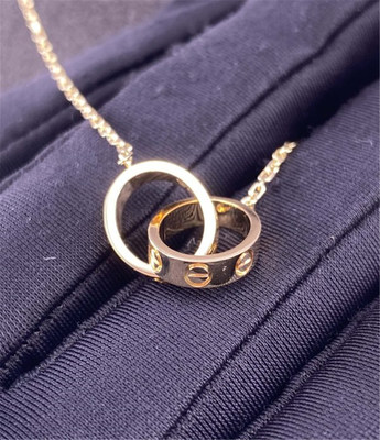 440mm Pure 18K Love Gold Necklace Yellow Gold Necklace 18 K Jewelry