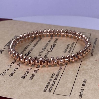Pure 18K Gold Jewelry Rose Gold Bracelet Medium Model
