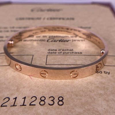 Cartier Love 18k Gold Jewelry 18K Rose Gold Bracelet